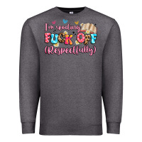 Charcoal Heather i'm reading fuck off respectfully Premium Sweatshirt - Artiststas
