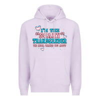 Lilac im scary transgender the media warned you about Premium Hoodie - JahusDesignShop