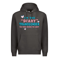 Smoke im scary transgender the media warned you about Premium Hoodie - JahusDesignShop