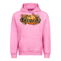 Fuchsia Pink blessed Urban Hoodie - CowGirlArtShop