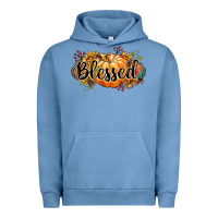 Pigment Pebble Blue blessed Urban Hoodie - CowGirlArtShop