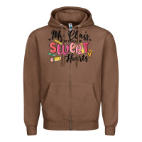 Chestnut my class is full of sweethearts Zipper Hoodie - MaliasSmallBusiness