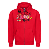 Red my class is full of sweethearts Zipper Hoodie - MaliasSmallBusiness