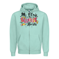 Seafoam my class is full of sweethearts Zipper Hoodie - MaliasSmallBusiness