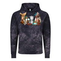 Cloud Black coffee tools coffee cups Vintage Hoodie - AdoDesignShop