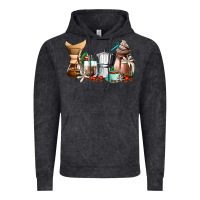 Vintage Black coffee tools coffee cups Vintage Hoodie - AdoDesignShop