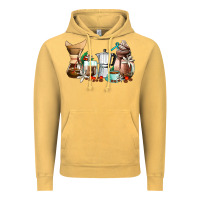 Vintage Mustard coffee tools coffee cups Vintage Hoodie - AdoDesignShop