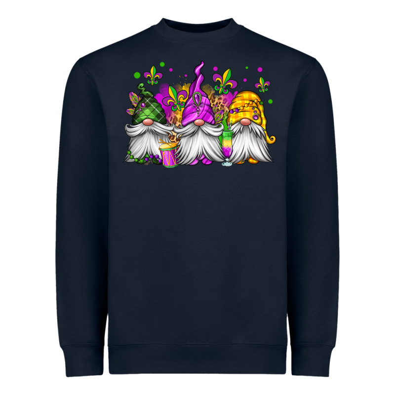 Mardi Gras Gnomes Heavyweight Sweatshirt by Jasminsmagicworld | Teevron