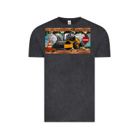 Vintage Black steam roller sippy cup Vintage Tee - Artiststas