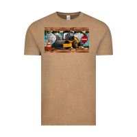 Vintage Coffee steam roller sippy cup Vintage Tee - Artiststas
