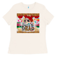 Bone Day of the dead skeleton Ladies Tee - RanaPortraitStore