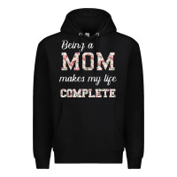 Black Being A Mom Makes My Life Complete For dark Premium Hoodie - Bettercallsaul