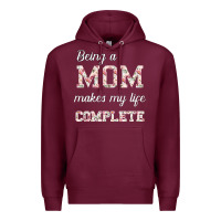 Burgundy Being A Mom Makes My Life Complete For dark Premium Hoodie - Bettercallsaul