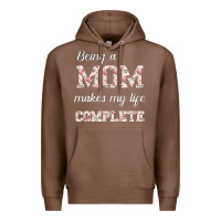 Chestnut Being A Mom Makes My Life Complete For dark Premium Hoodie - Bettercallsaul