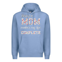 Colony Blue Being A Mom Makes My Life Complete For dark Premium Hoodie - Bettercallsaul