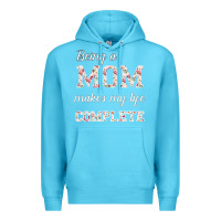 Ocean Blue Being A Mom Makes My Life Complete For dark Premium Hoodie - Bettercallsaul
