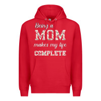 Red Being A Mom Makes My Life Complete For dark Premium Hoodie - Bettercallsaul