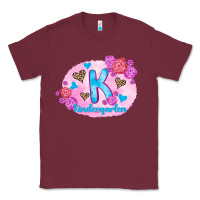 Burgundy back to school flowers kindergarten 3200x2400 Classic Tee - AdoDesignShop