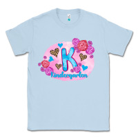 Dusty Blue back to school flowers kindergarten 3200x2400 Classic Tee - AdoDesignShop