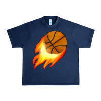 Navy basketball Urban Heavy Tee - JahusDesignShop