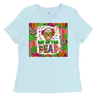 Baby Blue Day of the dead Ladies Tee - RanaPortraitStore