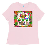 Bubblegum Pink Day of the dead Ladies Tee - RanaPortraitStore
