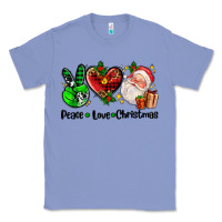 Colony Blue peace love  christmas Classic Tee - AdoDesignShop