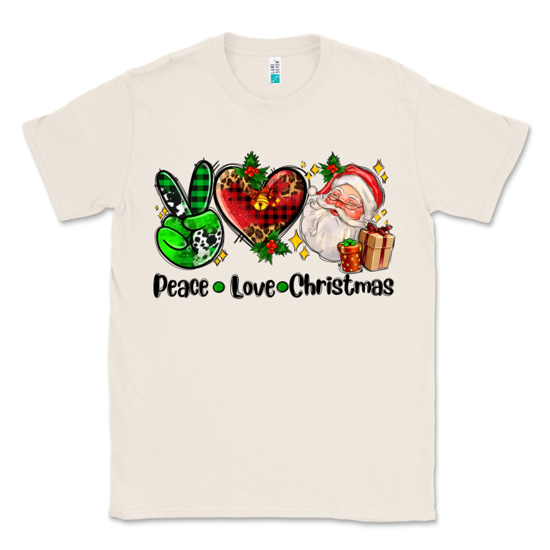 Peace Love  Christmas Classic Tee by AdoDesignShop | Teevron