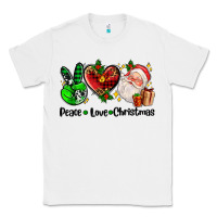 White peace love  christmas Classic Tee - AdoDesignShop