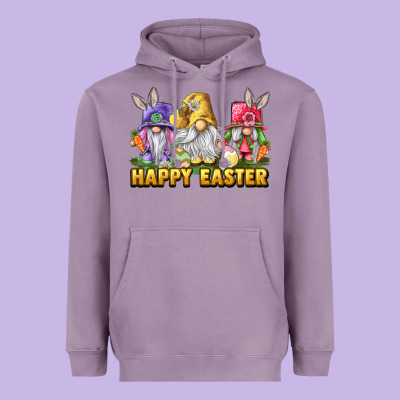 Happy Easter Gnomies Heavyweight Hoodie Designed By Lillyallendesigns