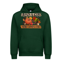 Forest Green just a girl who loves fall Urban Hoodie - CowGirlArtShop
