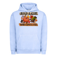 Pigment Grape Ice just a girl who loves fall Urban Hoodie - CowGirlArtShop
