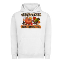 Pigment Lunar Rock just a girl who loves fall Urban Hoodie - CowGirlArtShop
