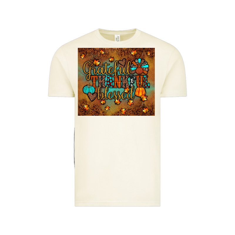 Grateful Thankful Blessed Turkey Vintage Tee by JahusDesignShop | Teevron