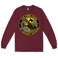 Burgundy the first team 1st cavalry division Long Sleeve Tee - Jasminsmagicworld