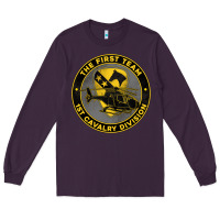 Plum the first team 1st cavalry division Long Sleeve Tee - Jasminsmagicworld