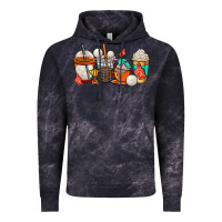 Cloud Black volleyball coffee cups Vintage Hoodie - AdoDesignShop