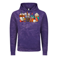 Cloud Purple volleyball coffee cups Vintage Hoodie - AdoDesignShop