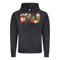 Vintage Black volleyball coffee cups Vintage Hoodie - AdoDesignShop