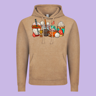 Volleyball Coffee Cups Vintage Hoodie Designed By Adodesignshop