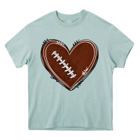 Arona american football heart Heavy Core Tee - texasbilliewilder