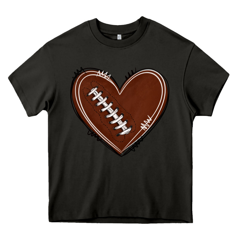 American Football Heart Heavy Core Tee by texasbilliewilder | Teevron