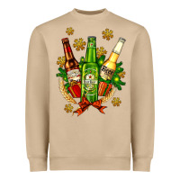 Mushroom beer bottle party set for christmas Heavyweight Sweatshirt - AdoDesignShop