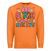 Carrot bad bitch with bad anxiety Premium Sweatshirt - Artiststas