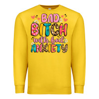 Lemon bad bitch with bad anxiety Premium Sweatshirt - Artiststas
