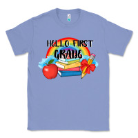 Colony Blue back to school hello first grade 3200x2400 Classic Tee - AdoDesignShop