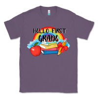 Lavender back to school hello first grade 3200x2400 Classic Tee - AdoDesignShop