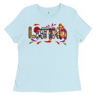 Baby Blue Latina Ladies Tee - RanaPortraitStore