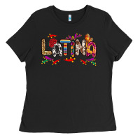 Black Latina Ladies Tee - RanaPortraitStore