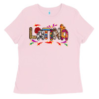Bubblegum Pink Latina Ladies Tee - RanaPortraitStore